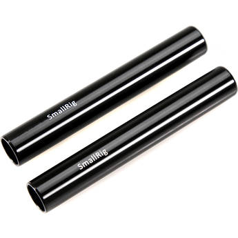 SmallRig 15mm Aluminum Rod (Pair, Black, 4")