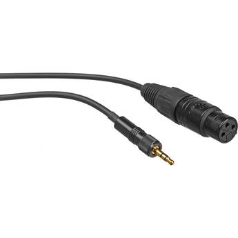 Remote Audio 3-Pin XLR Female to 3.5mm TRS Locking Adapter Cable for Sennheiser G2 Transmitter (2')