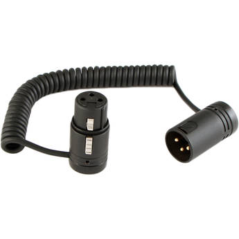 Cable Techniques Coiled Jumper Cable Low-Profile XLR 3-Pin Female to XLR 3-Pin Male (6 to 15")