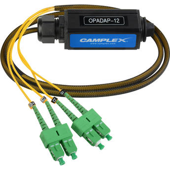 Camplex opticalCON QUAD APC to 4 x SC/APC Single Mode Breakout Adapter