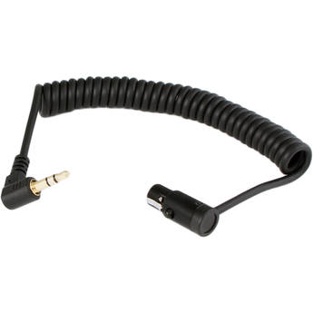 Cable Techniques Low-Profile LPS TA3F to 3.5mm TRS Right-Angle Coiled Cable (8")