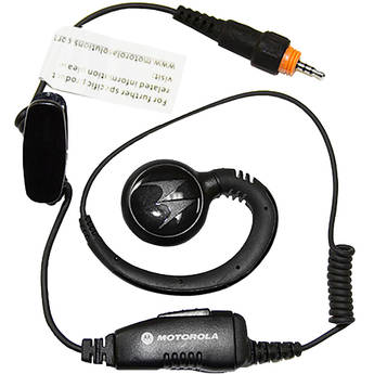 Motorola CLP Swivel Earpiece with Short Cord and In-Line PTT Mic