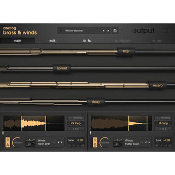 Output Analog Brass & Winds Virtual Instrument Plug-In (Download)