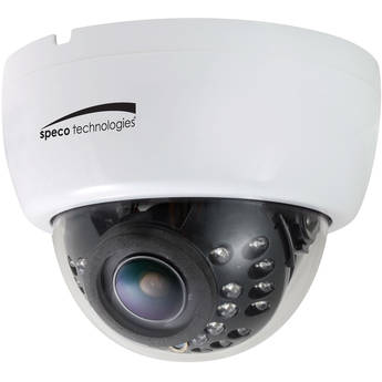 Speco Technologies HLED33DTW 2MP Indoor HD-TVI Dome Camera with Night Vision & 2.8-12mm Lens (White)