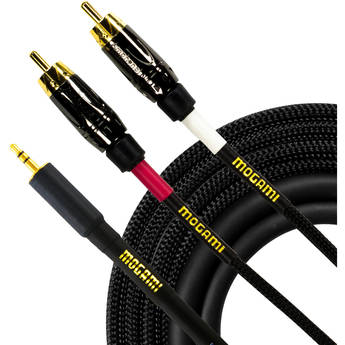 Mogami Gold 3.5mm TRS to Dual RCA Accessory Cable (10')