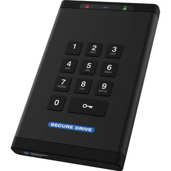 SecureData SecureDrive KP 2TB Encrypted SSD with Keypad Authentication