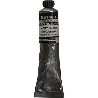 Marshall Retouching Oil Color Paint/Extra Strong: Ivory Black - 3/4x4" Tube