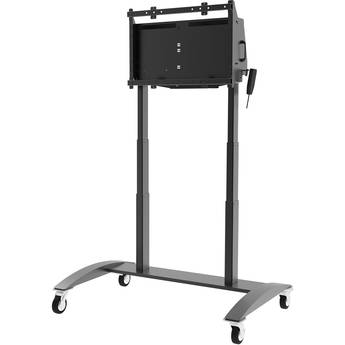 Peerless-AV SmartMount Motorized Height-Adjustable 42-86" Flat Panel Cart (Black)