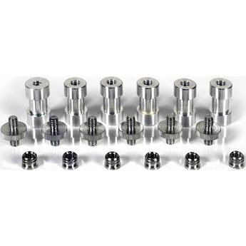 ProAm USA Light Stand Spigot Adapters, Screw Adapters & Thread Converter Rings (6 Each)