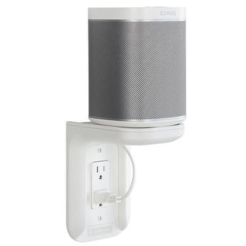 SANUS WSOS1 Outlet Shelf for the Sonos One, One SL, and PLAY:1 Speakers (White, Single)