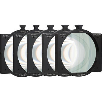 Lindsey Optics 4 x 5.65" Brilliant² Tray Mount Close-Up Lens Set