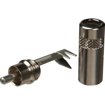 Rean NYS352 RCA Phono Plug (Nickel / Nickel Contacts)