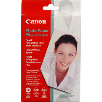 Canon SG-201 Photo Paper Plus Semi-Gloss (4 x 6", 50 Sheets)