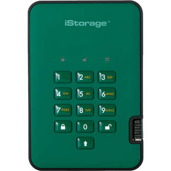 Istorage 3TB diskAshur2 USB 3.1 Encrypted Portable HDD (Racing Green)