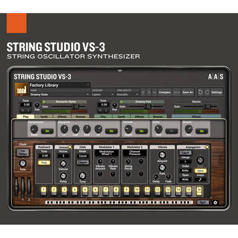 Applied Acoustics Systems String Studio VS-3 - String Modeling Synthesizer (Download)