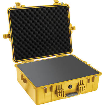 Pelican 1600 Case with Foam Set (Yellow)