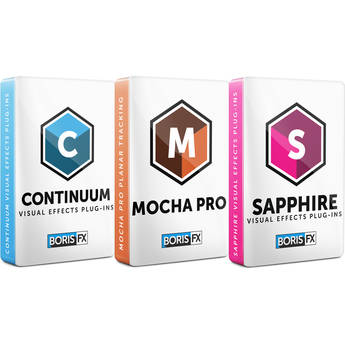 Boris FX Sapphire 2019 + Continuum 2019 + Mocha 2019 for Avid/Adobe/OFX/Flame Bundle (Annual Subscription, Download)