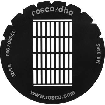 Rosco Steel Gobo #7980 - Jail Bars