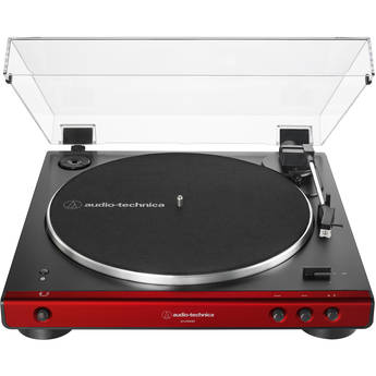 Audio-Technica AT-LP60XBT Stereo Turntable with Bluetooth (Red and Black)