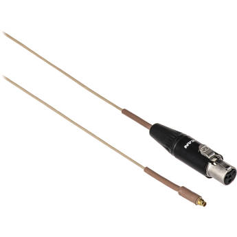 Mogan 1.2mm Replacement Microphone Cable for Shure Wireless Transmitters (Beige, 6')