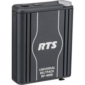 RTS BP4000A4M Single-Channel Portable Beltpack Headset Station (4-Pin XLR, Male)