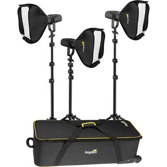Genaray Torpedo Portable Daylight Focusing 3-LED Light Softbox Kit