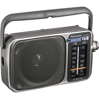 Panasonic RF-2400 Portable FM/AM Radio with AFC Tuner (Silver)