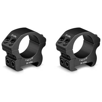 Vortex Pro Series Riflescope Ring Pair (1", Aluminum, Low, Matte Black)