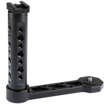 CAMVATE L-Shaped Handle with Cold Shoe for DJI Ronin-S & Zhiyun Crane Gimbals (Cheese Grip)