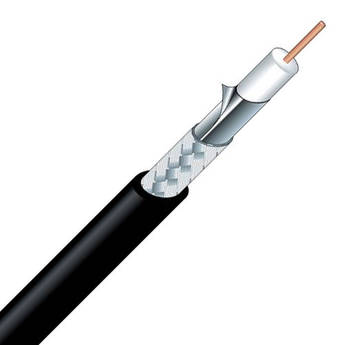 Canare Lightweight 75-Ohm 12G-SDI UHD Video Coax Cable (656', Black)