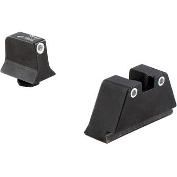 Trijicon Glock Suppressor Night Sight Set with Green Lamp (White)