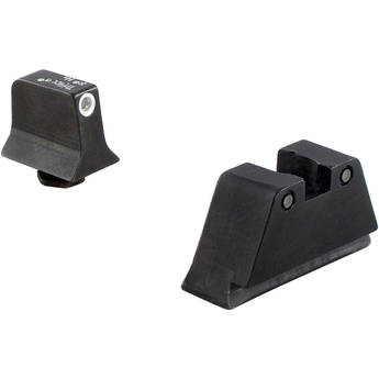 Trijicon Glock Suppressor Night Sight Set with Green Lamp (White/Black)