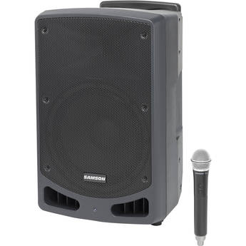Samson Expedition XP312w-D 12" 300W Portable PA System with Wireless Microphone (Band D: 542 to 566 MHz)