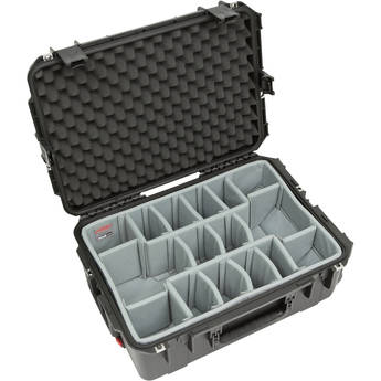 SKB iSeries 2215-8 Waterproof Utility Case with Wheels and Think Tank Photo Dividers (Black)