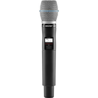 Shure QLXD2/B87A Digital Handheld Wireless Microphone Transmitter with Beta 87A Capsule (J50A: 572 to 608 + 614 to 616 MHz)