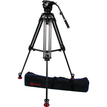 OZEN 100CF2 100mm Carbon Fiber Tripod & Agile 12S Fluid Head System (S-Loc)
