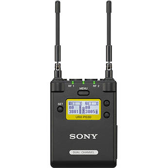Sony URX-P03D Dual-Channel Camera-Mount Wireless Receiver (UC14: 470 to 542 MHz)