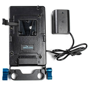 IndiPRO Tools V-Mount Adapter Plate to DMW-BLF19 Dummy Battery for Panasonic GH4