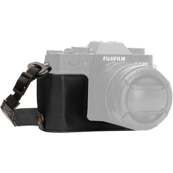 MegaGear Ever Ready PU Leather Half Case for Fujifilm X-T10, X-T20, X-T30 (Black)