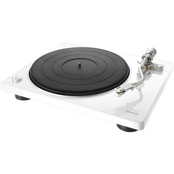 Denon DP-400 Stereo Turntable (White)