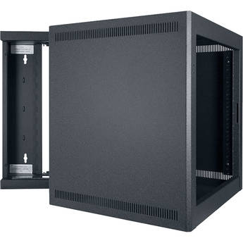 Lowell Manufacturing LWSR-1022 Swing Open Wall Mount Rack (10 RU)