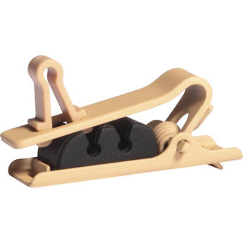 Shure Single Tie Clip for TwinPlex Lavalier Microphones (3-Pack, Tan)