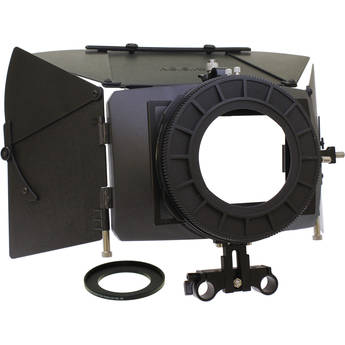 Cavision 4 x 5.65" Matte Box Kit with Accessories & Dual-Rod Bracket with T-Part for Select Canon Cameras