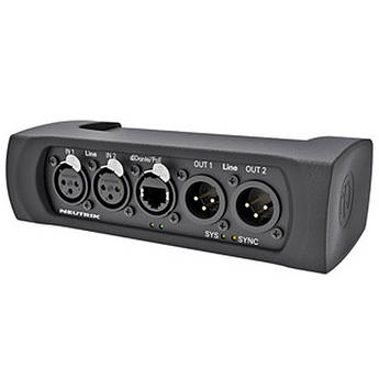 NA2-IO-DLINE 2-Channel XLR Line-Level I/O to Dante Adapter
