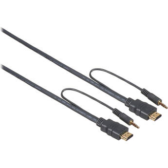 Kramer High-Speed HDMI Cable with Ethernet and 3.5mm Stereo Audio (6')