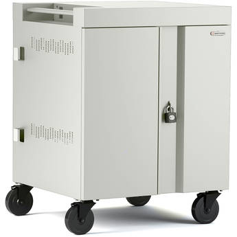 Bretford CUBE Cart 16-Device Charging Cart with 270° Doors (Concrete)