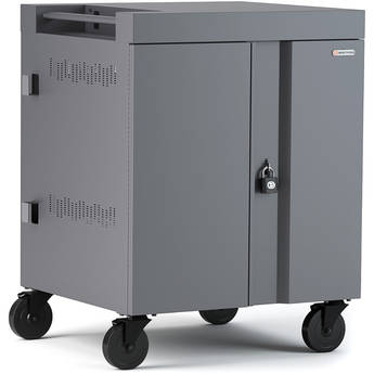 Bretford CUBE Cart 36-Device Charging Cart with 270° Doors (Platinum)
