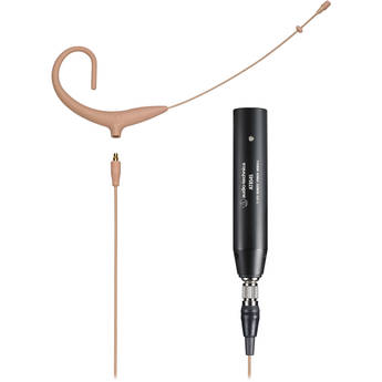 Audio-Technica BP892x-TH MicroSet Subminiature Omnidirectional Condenser Headworn Microphone (Beige)