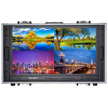 FeelWorld 28" 4K Quad View Carry-On Broadcast Monitor