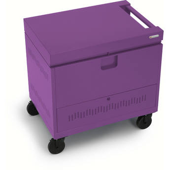 Bretford CUBE Toploader 40-Device Charging Cart (Orchid)